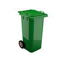 Contentor BIOLOGIC com rodas I tampa verde e fundo cinza I 555x460x900mm I 120 litros (cópia)