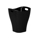 Papeleira sem tampa I Preto I 8 litros