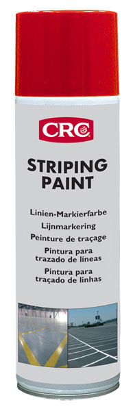 Striping Paint Vermelho 500ml: Tinta d emarcação permanente de longa duração I CRC