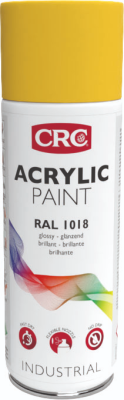 Acrylic Paint Amarelo 1030871 400ml: Tinta que protege a superfície e dá uma cor intensa I CRC