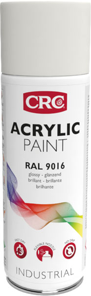 Marker Paint 9016 Branco 400ml:Tinta que protege as superfícies e dá uma cor intensa I CRC