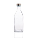 Garrafa de vidro transparente com tampa, 1 litro I modelo HABITAT I QUID