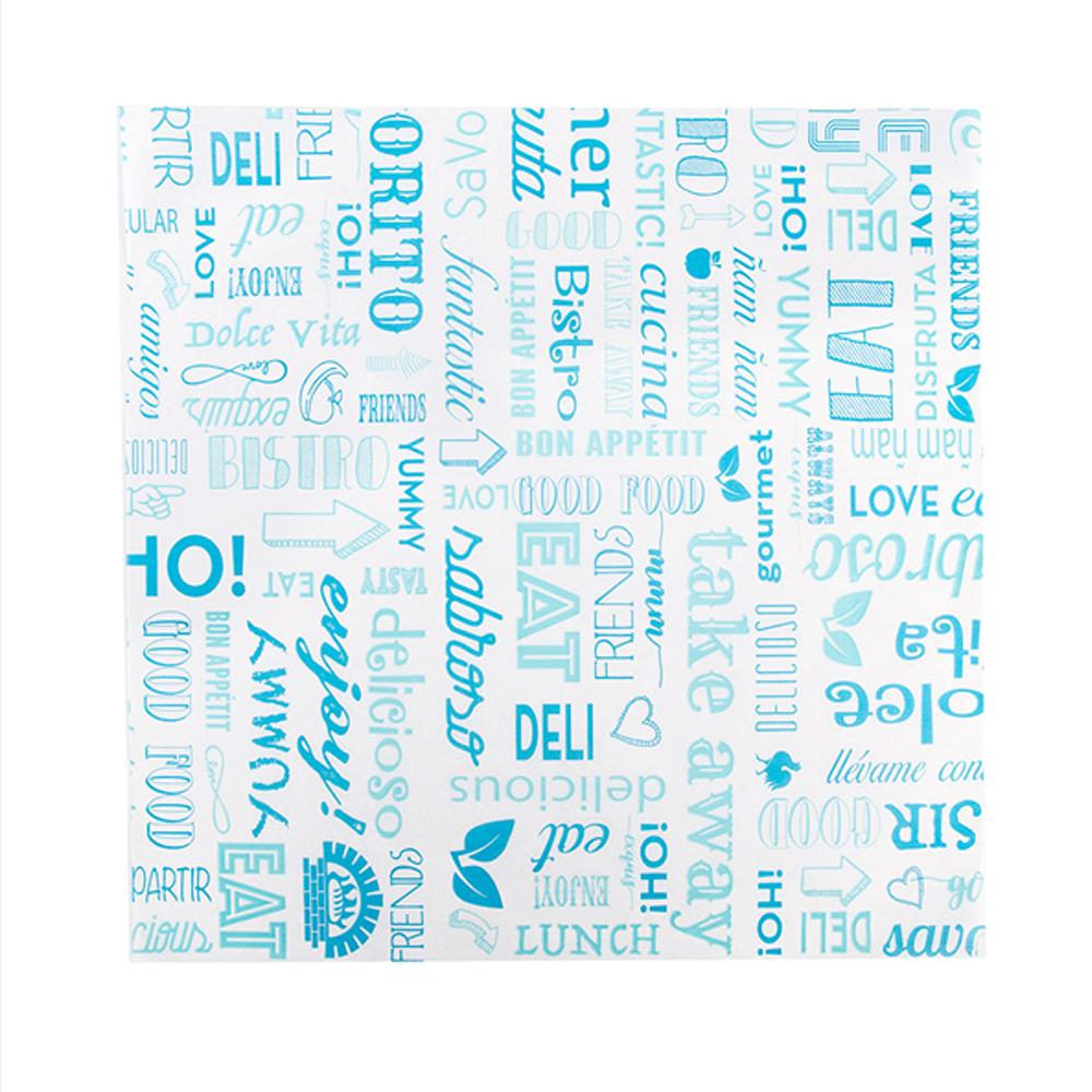 Papel pergaminho anti-gordura I medida: 31x31 cm I caixa de 4000 folhas I pack 1000 folhas
