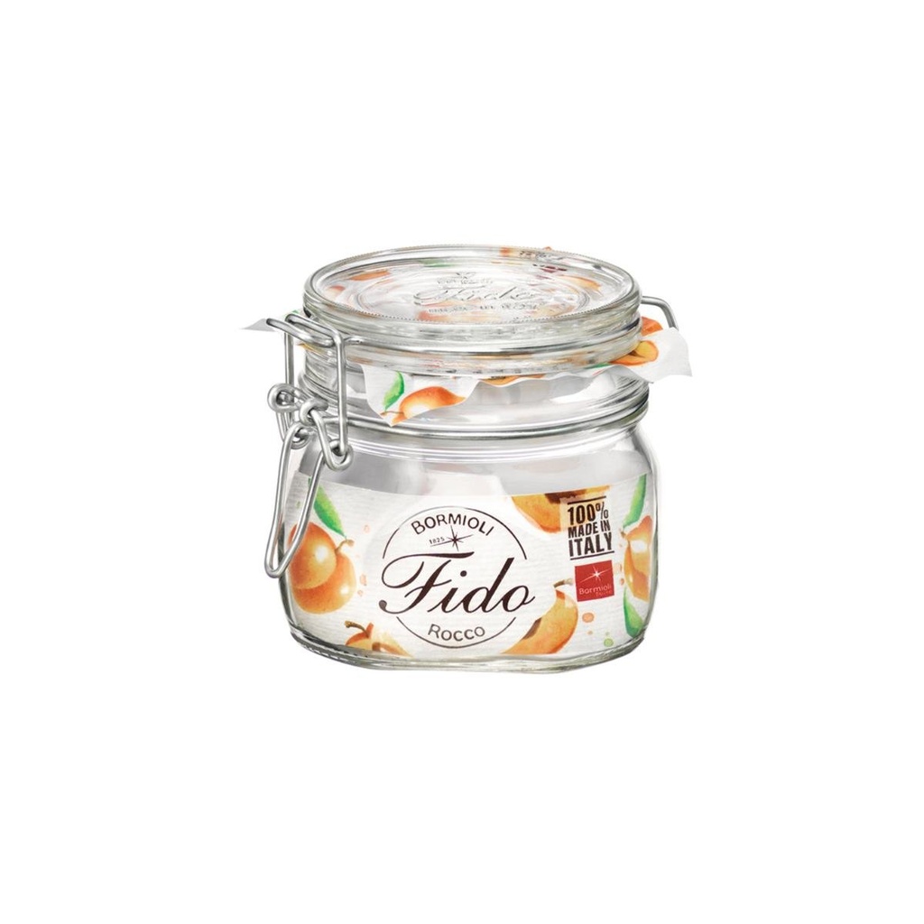 Frasco hermético em vidro tipo pote de conservação I modelo: FIDO I Capacidade: 50 cl I BORMIOLI ROCCO (cópia)