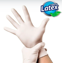 Luvas de Latex Generalista sem pó  - Tamanho S (Pack 100)