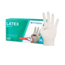 Luvas de Latex Cuatrogasa sem pó transparente - Tamanho M (Pack 100)