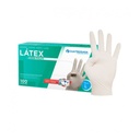 Luvas de Latex Cuatrogasa sem pó transparente - Tamanho L (Pack 100)