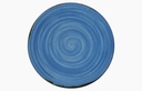 Prato raso Dark Blue In de 28 cm, Linha Rustico