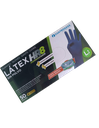 Luvas de Latex HR 8 Cuatrogasa sem pó azul - Tamanho L (Pack 50)