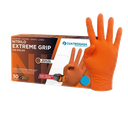 Luvas de Nitrilo Cuatrogasa Extreme Grip Laranjas, 8,5g - Tamanho M (Pack 50)