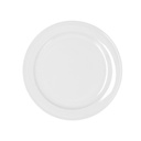 Prato raso branco de 24 cm, Linha GLACIAL ALA STRECHA