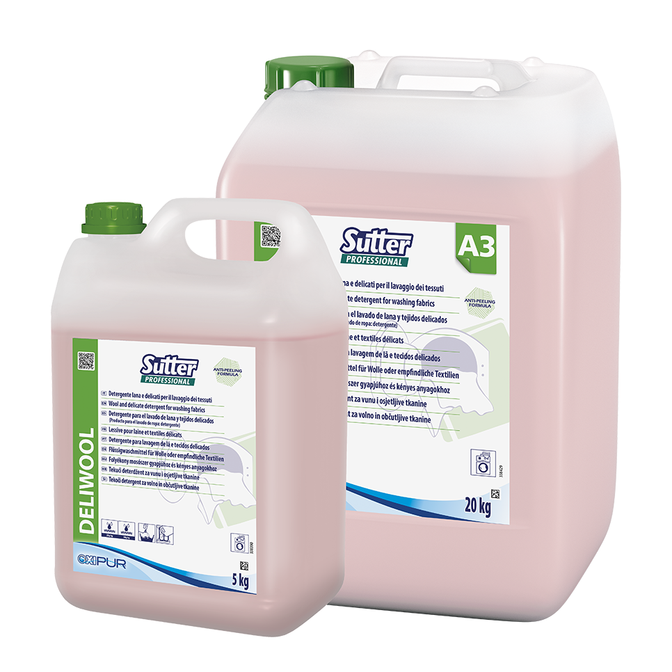 DELIWOOL, 20kg: Detergente líquido para lã e tecidos delicados I SUTTER