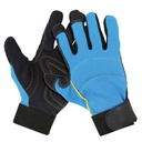 Luva em couro sintético e tecido elástico I pack 12 unid cx 120 pares I modelo: DETROIT I SAFETOP