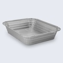 Embalagem Alimentar Alumínio Rectangular TP21 I EM21, 85 my, 3400 ml + Tampas PE, Caixa de 300 uni, pack 100 unidades (Preço unidade)